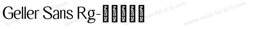 Geller Sans Rg字体转换